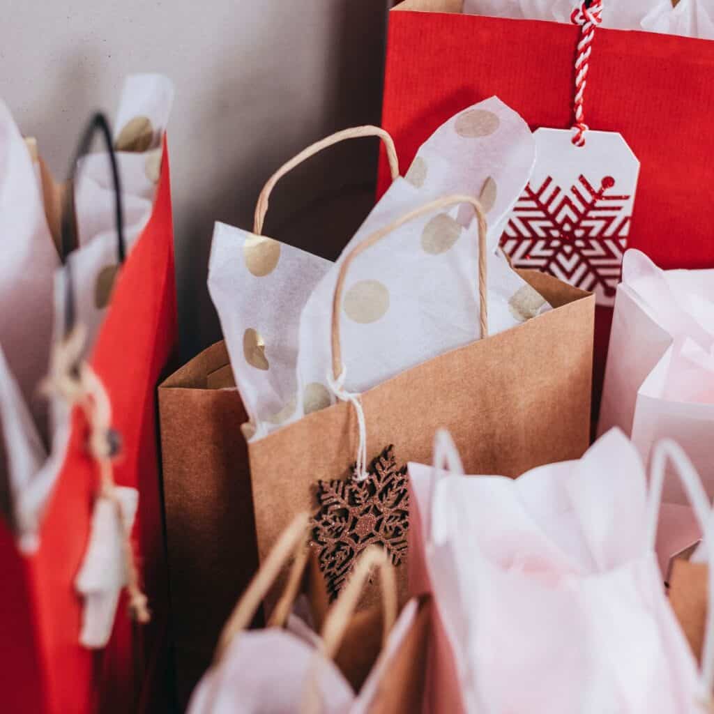 Bags of presents