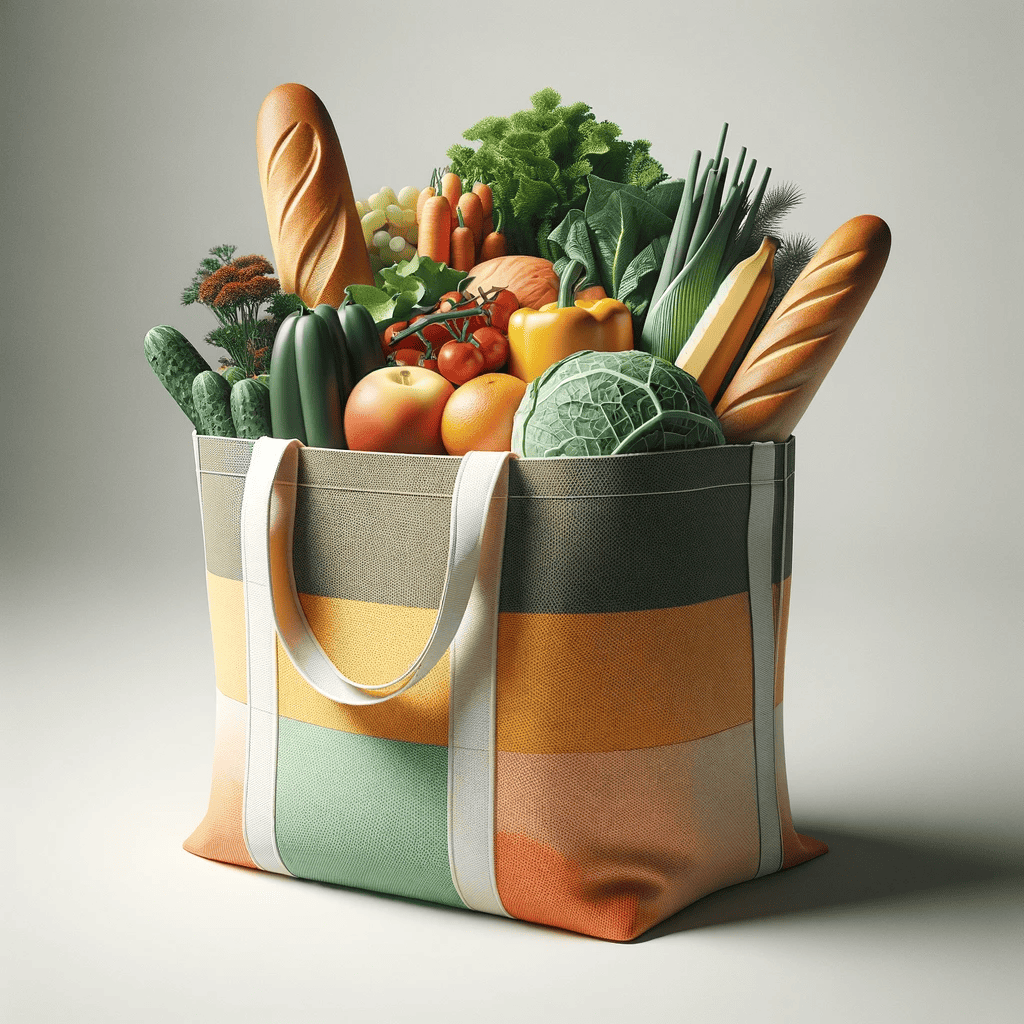 a bag of groceries