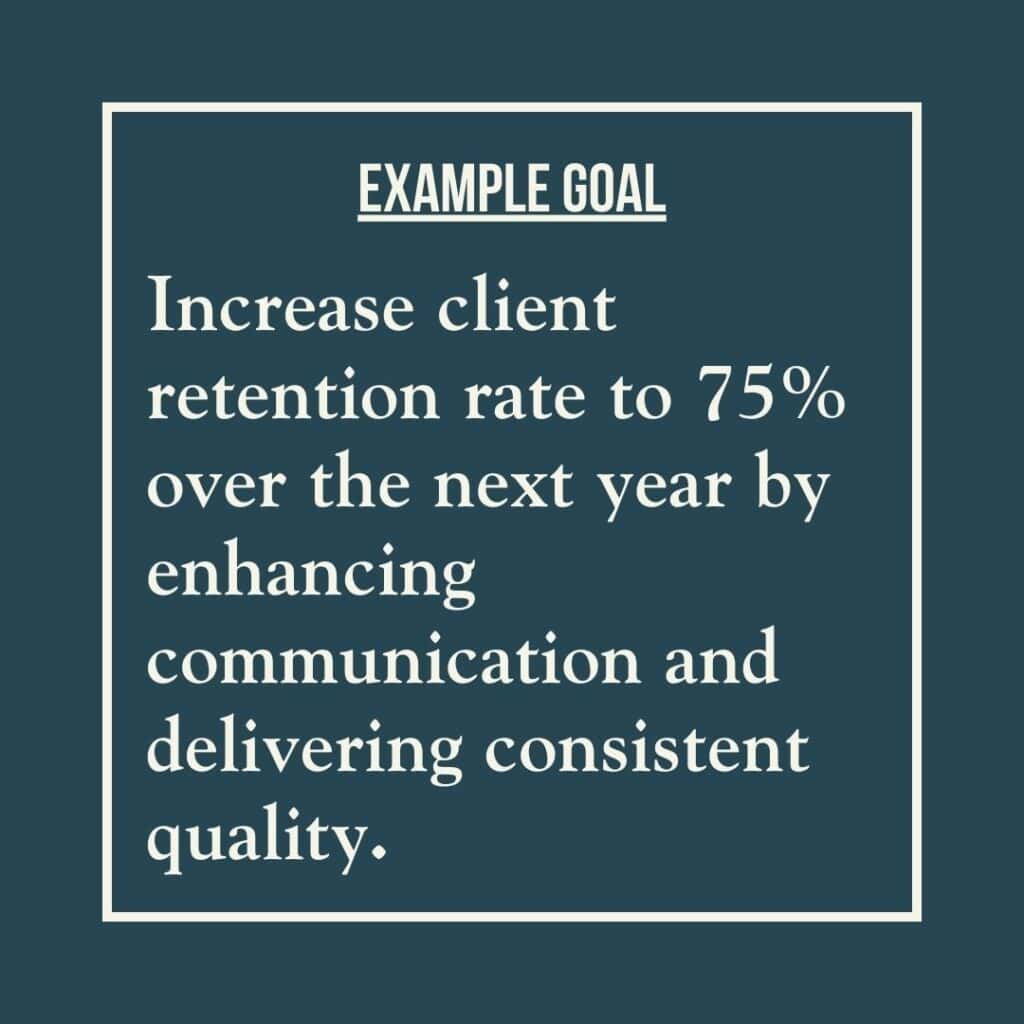 Goal example reads: Attend three industry-specific workshops or seminars by the end of the year to enhance skills and knowledge.