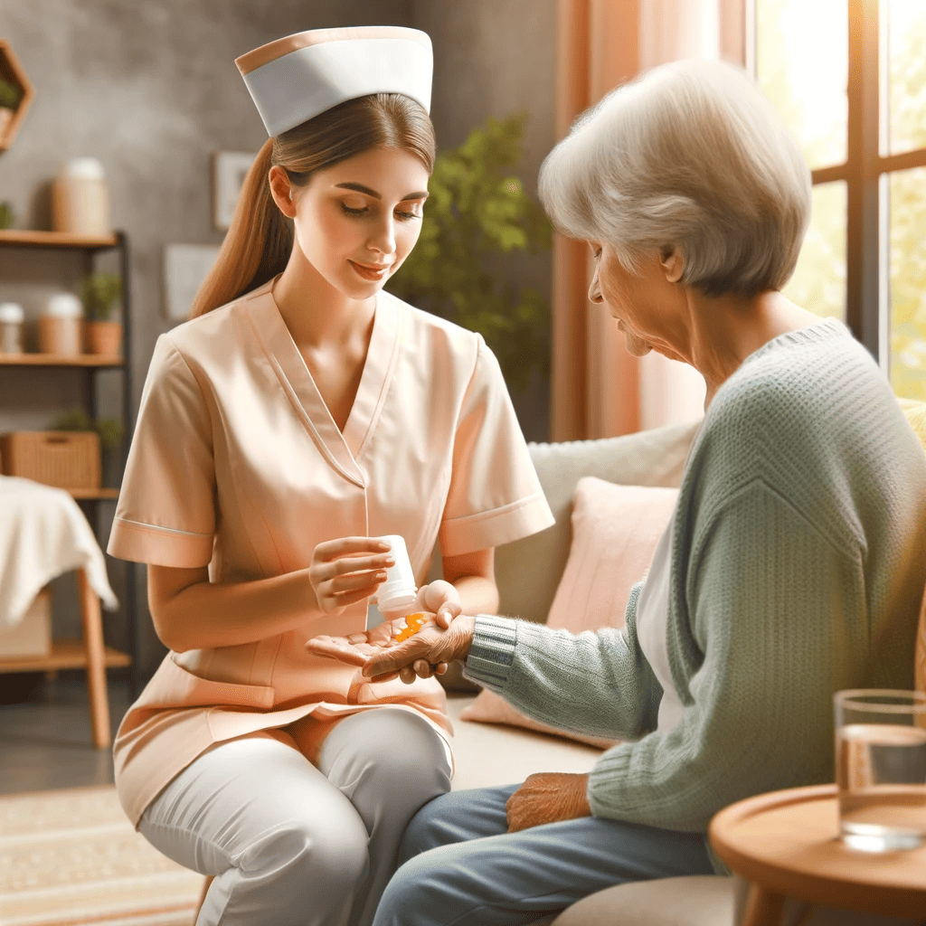 A home health care aide