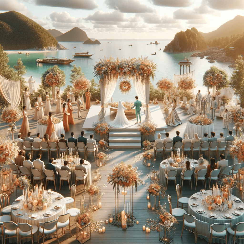 A beautiful beach-front destination wedding