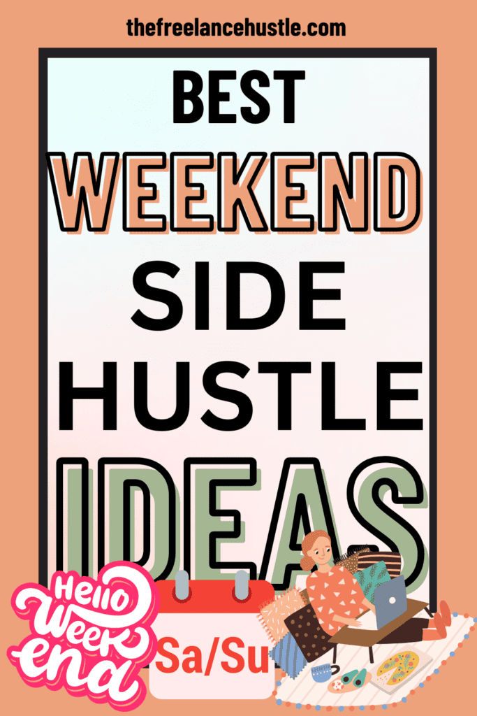 Best weekend side hustles pin image