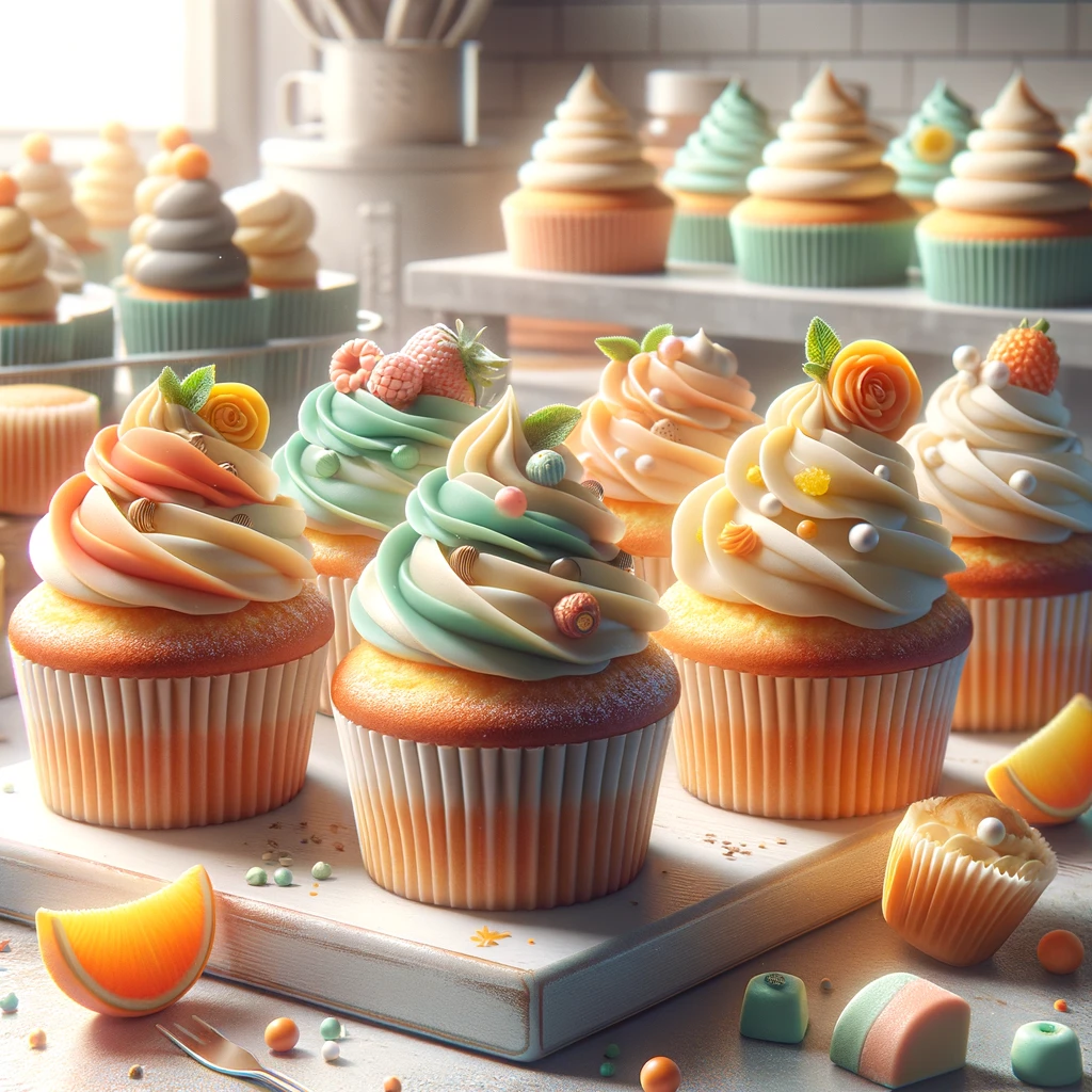 cute cupcakes that are perfect for a bake shop