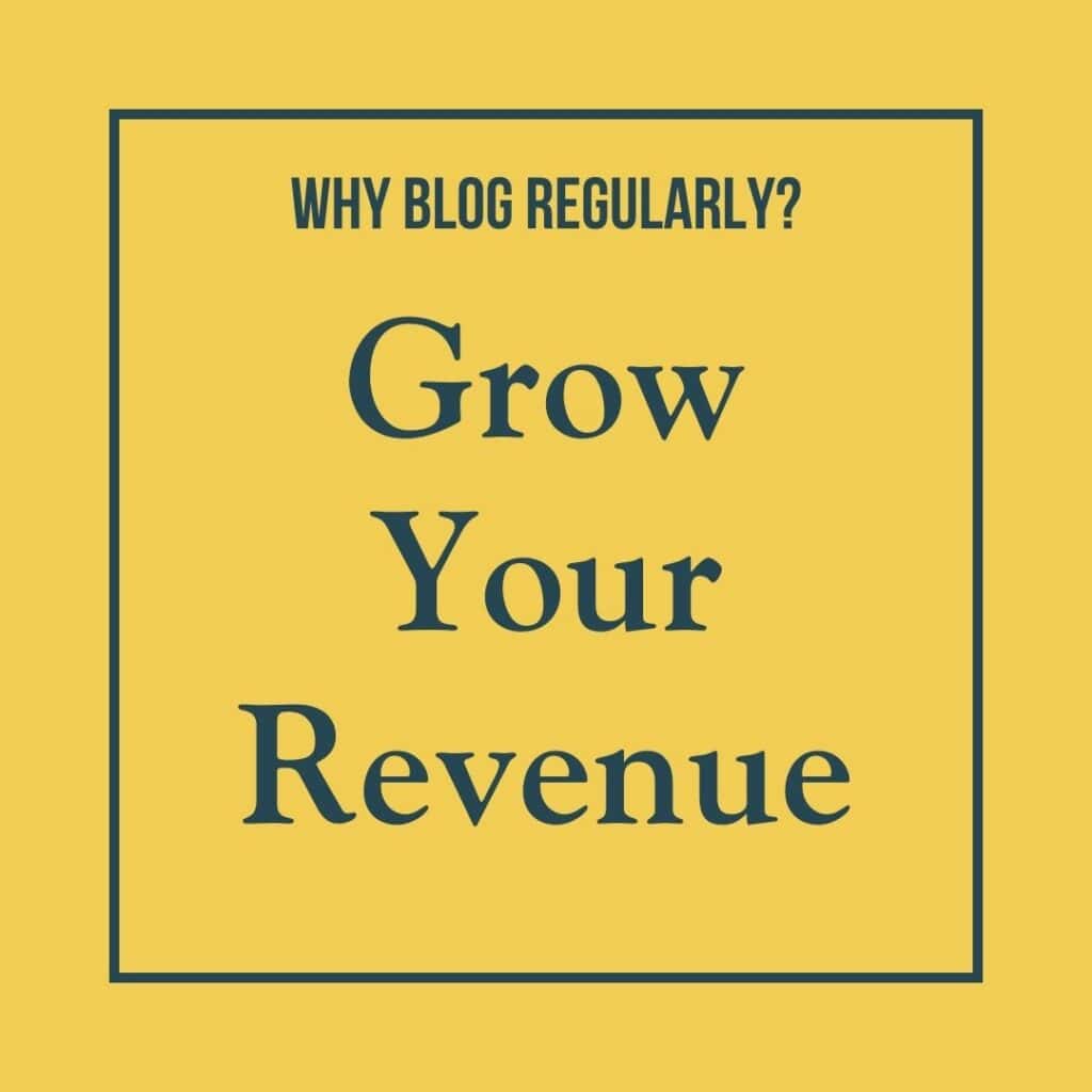 Graphic image reads: grow your revenue