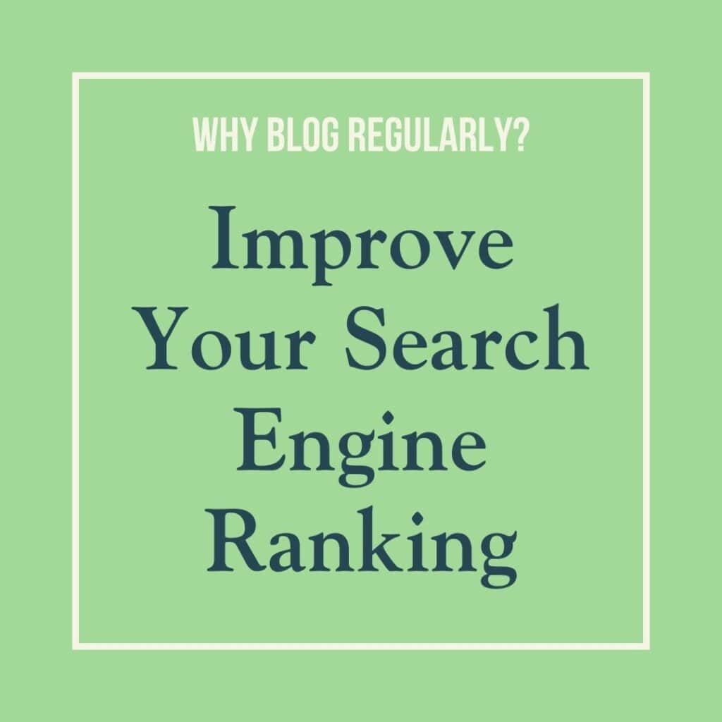 Graphic image reads: improve your search ranking