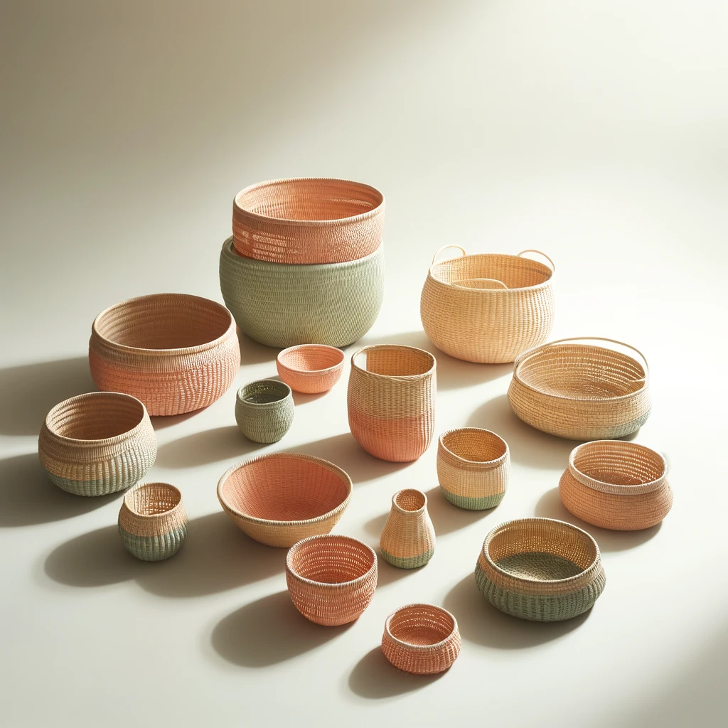 Minimalistic craft baskets