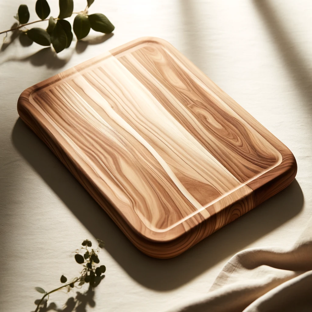 An AI image of a hand cut cutting board.