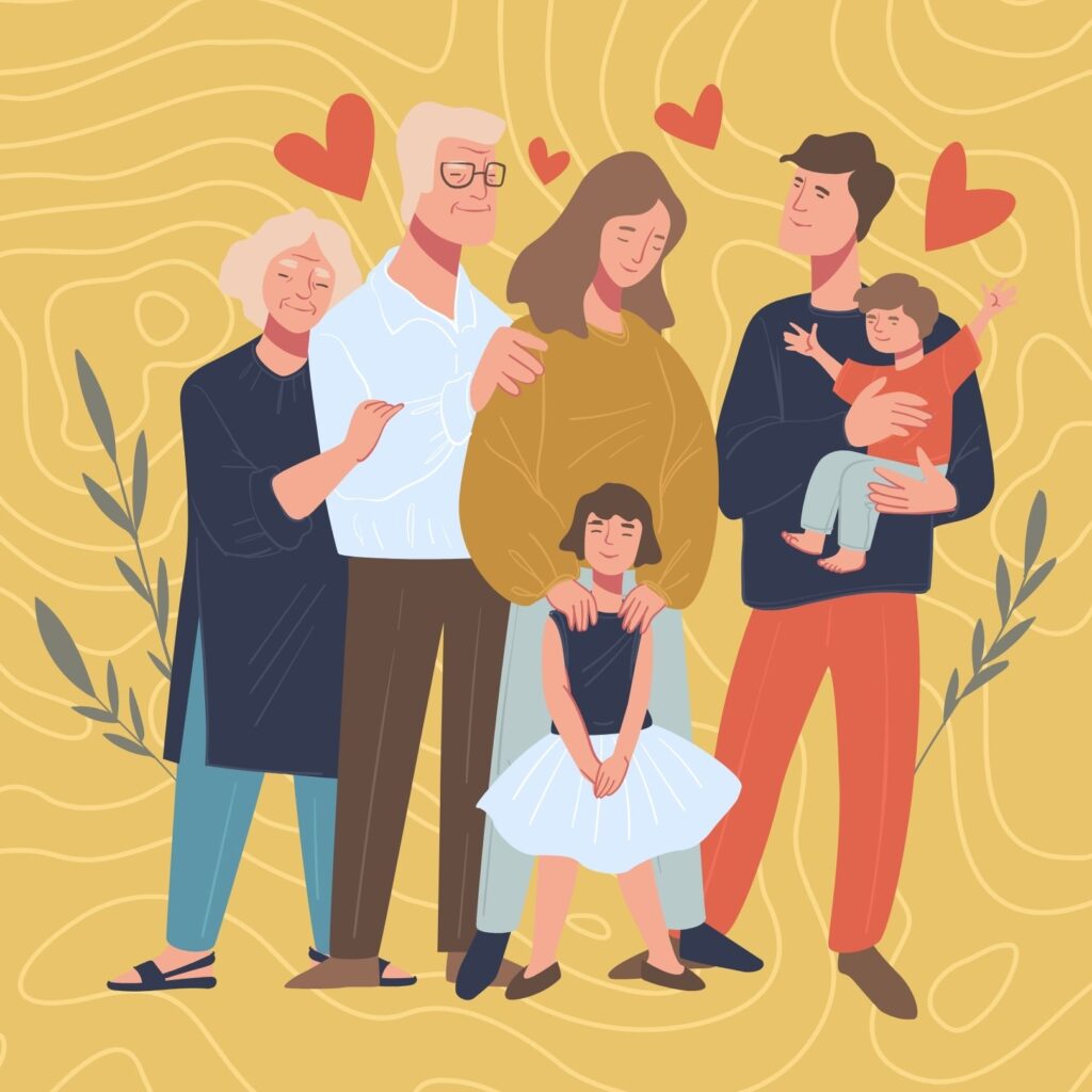 talk to friends and family